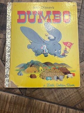 vintage Walt Disney's Dumbo Little Golden Book